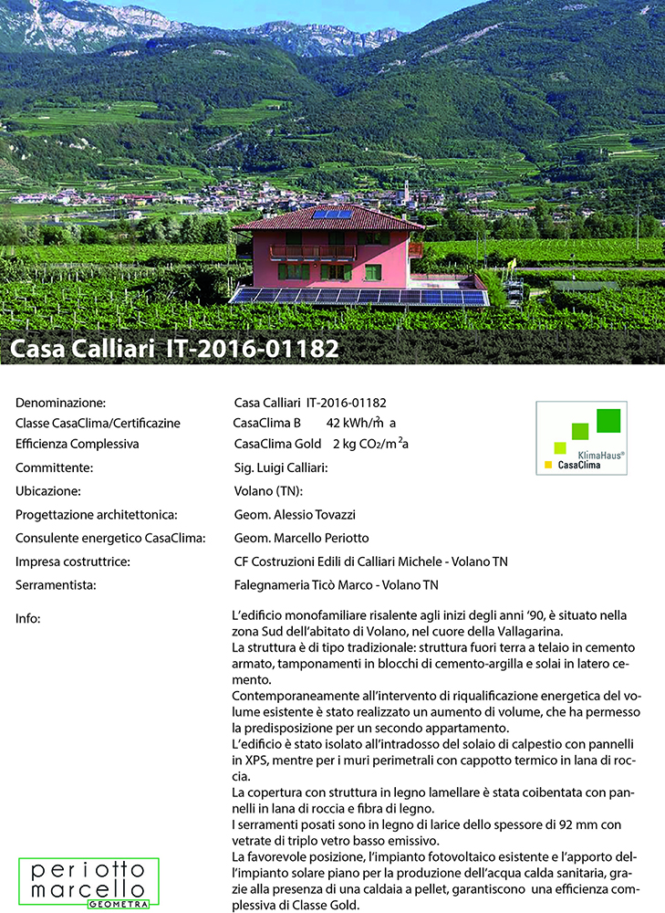 Scheda Casa Calliari p